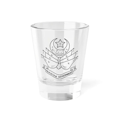 Emblem of Pakistan 1947-1954 (Pakistan) (Coat of Arms) Shot Glass 1.5oz 1.5oz - Go Mug Yourself
