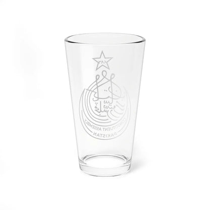 Emblem of Pakistan Constituent Assembly (Pakistan) (Coat of Arms) Pint Glass 16oz - Go Mug Yourself