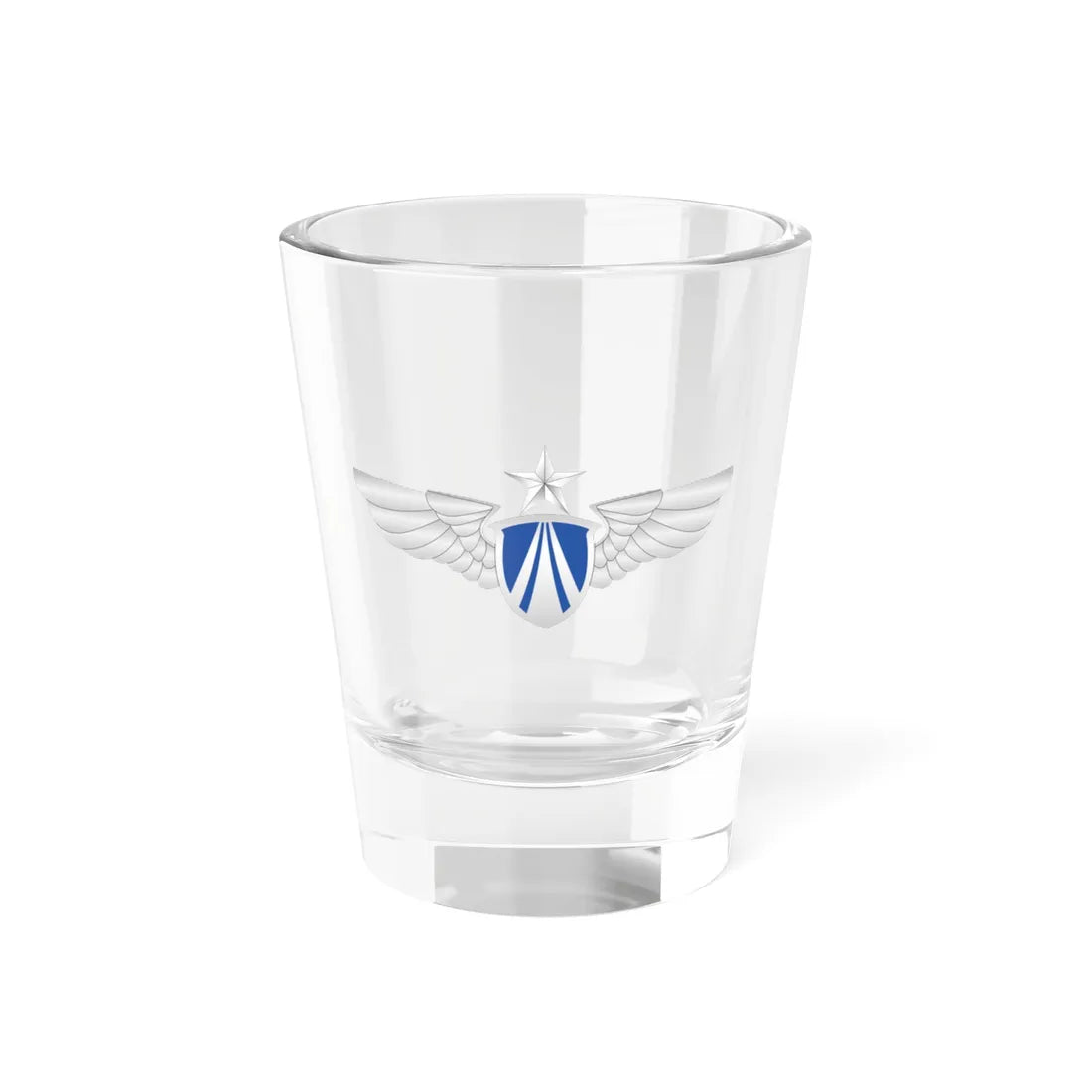 Emblem of Peoples Liberation Army Air Force (China) (Coat of Arms) Shot Glass 1.5oz 1.5oz - Go Mug Yourself