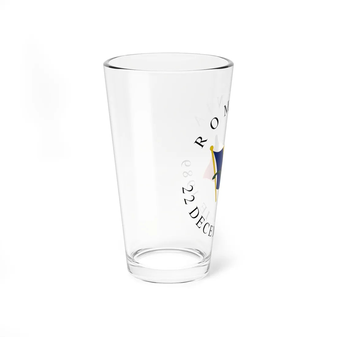 Emblem of Romania de facto 1990-1992 (Oman) (Coat of Arms) Pint Glass 16oz - Go Mug Yourself