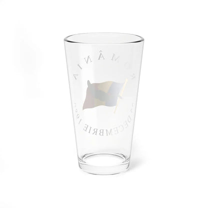 Emblem of Romania de facto 1990-1992 (Oman) (Coat of Arms) Pint Glass 16oz - Go Mug Yourself