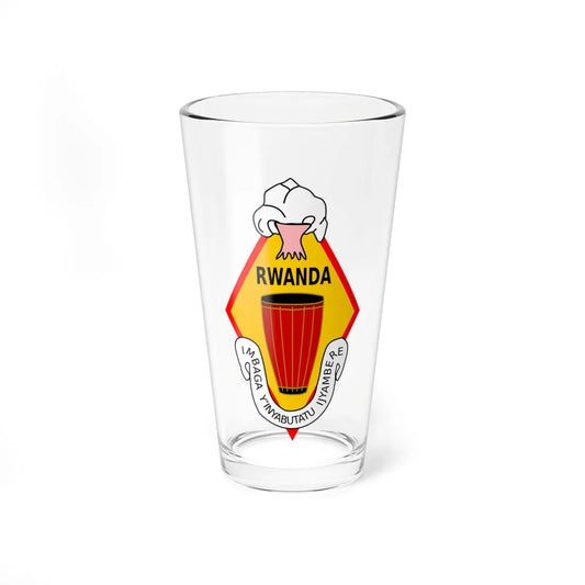 Emblem of Ruanda circa 1920-1962 (Rwanda) (Coat of Arms) Pint Glass 16oz 16oz - Go Mug Yourself