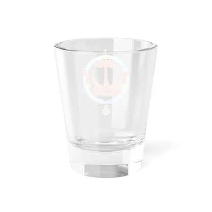 Emblem of Saleha Raja Isteri of Brunei Order of the Seraphim (Brunei) (Coat of Arms) Shot Glass 1.5oz - Go Mug Yourself