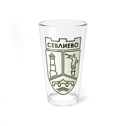 Emblem of Sevlievo (Bulgaria) (Coat of Arms) Pint Glass 16oz 16oz - Go Mug Yourself