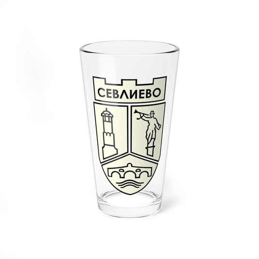 Emblem of Sevlievo (Bulgaria) (Coat of Arms) Pint Glass 16oz 16oz - Go Mug Yourself