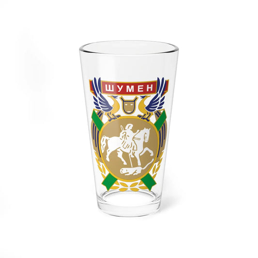 Emblem of Shumen (Bulgaria) (Coat of Arms) Pint Glass 16oz 16oz - Go Mug Yourself