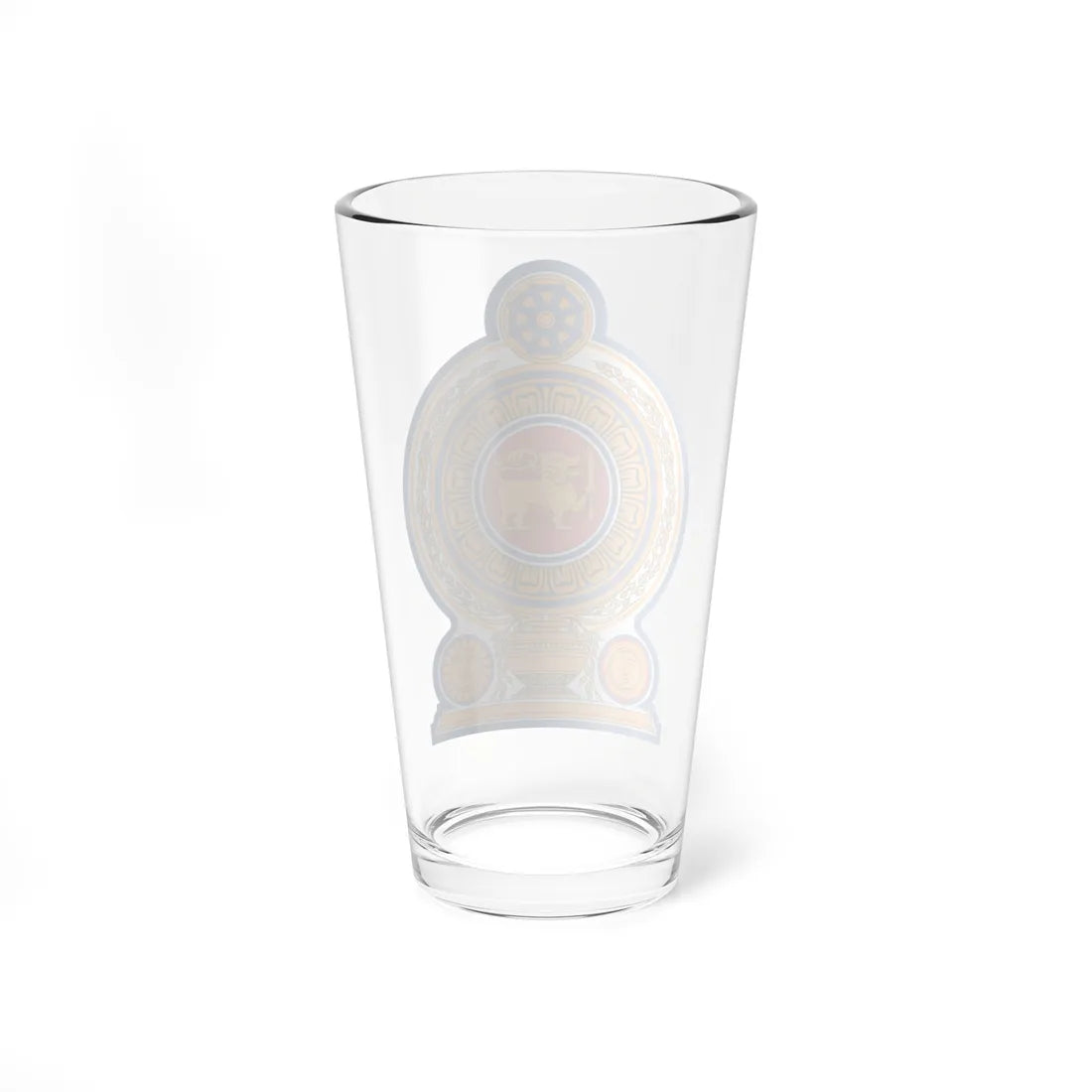 Emblem of Sri Lanka (Sri Lanka) (Coat of Arms) Pint Glass 16oz - Go Mug Yourself