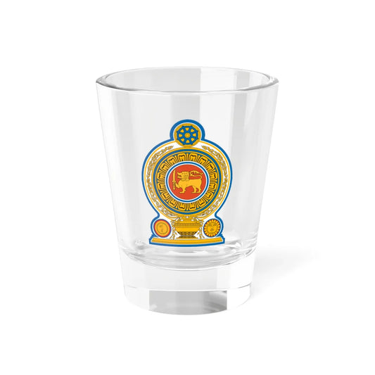 Emblem of Sri Lanka (Sri Lanka) (Coat of Arms) Shot Glass 1.5oz 1.5oz - Go Mug Yourself