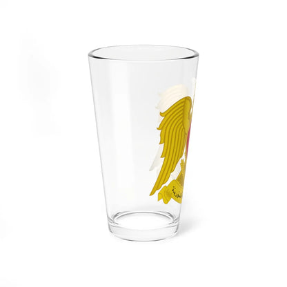 Emblem of Syria 1980-2024 (Syria) (Coat of Arms) Pint Glass 16oz - Go Mug Yourself