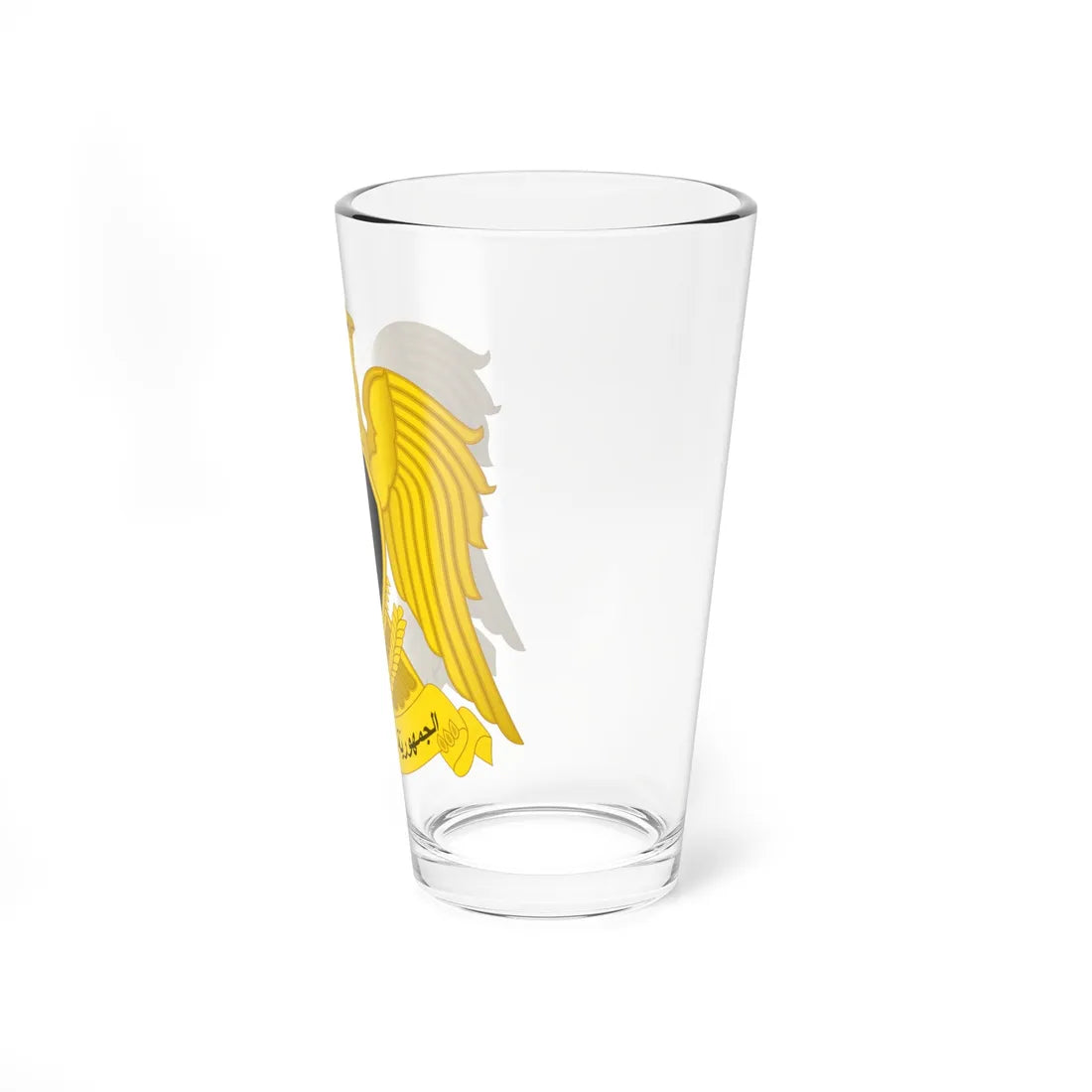 Emblem of Syria 1980-2024 (Syria) (Coat of Arms) Pint Glass 16oz - Go Mug Yourself
