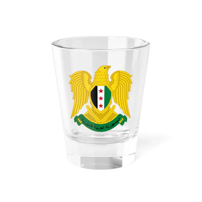 Emblem of Syria 2024-2025 variation golden (Syria) (Coat of Arms) Shot Glass 1.5oz 1.5oz - Go Mug Yourself