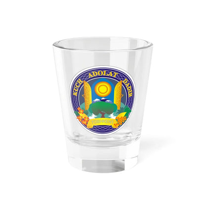 Emblem of Tashkent (Uzbekistan) (Coat of Arms) Shot Glass 1.5oz 1.5oz - Go Mug Yourself