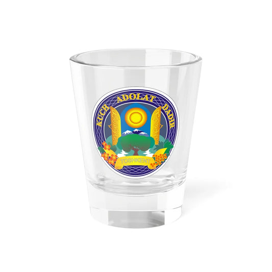 Emblem of Tashkent (Uzbekistan) (Coat of Arms) Shot Glass 1.5oz 1.5oz - Go Mug Yourself