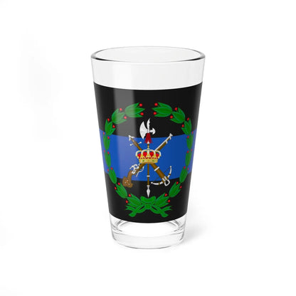 Emblem of the 4th Spanish Legion Tercio Alexander Farnese (Spain) (Coat of Arms) Pint Glass 16oz 16oz - Go Mug Yourself