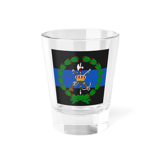 Emblem of the 4th Spanish Legion Tercio Alexander Farnese (Spain) (Coat of Arms) Shot Glass 1.5oz 1.5oz - Go Mug Yourself