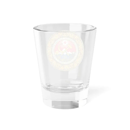 Emblem of the Abkhaz ASSR 1978-1992 (Georgia) (Coat of Arms) Shot Glass 1.5oz - Go Mug Yourself