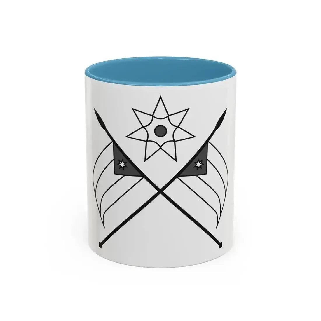 Emblem of the Arab Kingdom of Syria (1920) - Accent Coffee Mug 11oz Light Blue - Go Mug Yourself