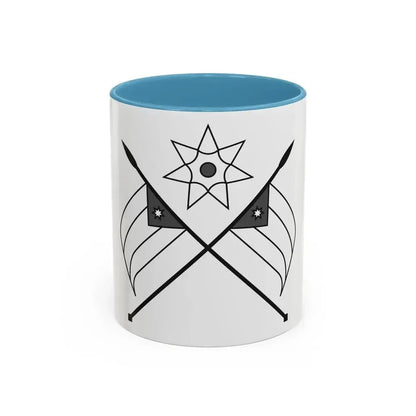Emblem of the Arab Kingdom of Syria (1920) - Accent Coffee Mug 11oz Light Blue - Go Mug Yourself