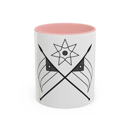 Emblem of the Arab Kingdom of Syria (1920) - Accent Coffee Mug 11oz Pink - Go Mug Yourself