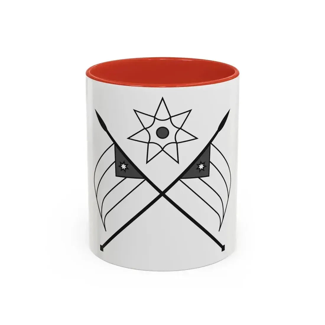 Emblem of the Arab Kingdom of Syria (1920) - Accent Coffee Mug 11oz Red - Go Mug Yourself