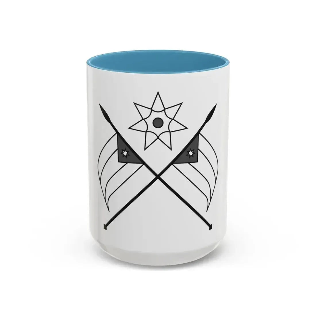 Emblem of the Arab Kingdom of Syria (1920) - Accent Coffee Mug 15oz Light Blue - Go Mug Yourself
