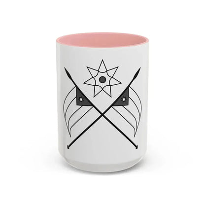 Emblem of the Arab Kingdom of Syria (1920) - Accent Coffee Mug 15oz Pink - Go Mug Yourself