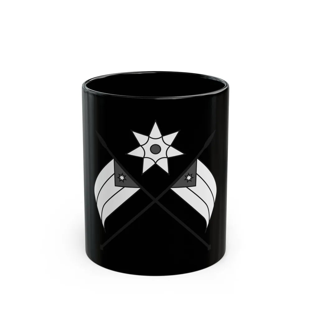 Emblem of the Arab Kingdom of Syria (1920) - Black Coffee Mug-11oz-Go Mug Yourself