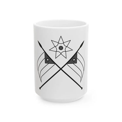 Emblem of the Arab Kingdom of Syria (1920) - White Coffee Mug-15oz-Go Mug Yourself