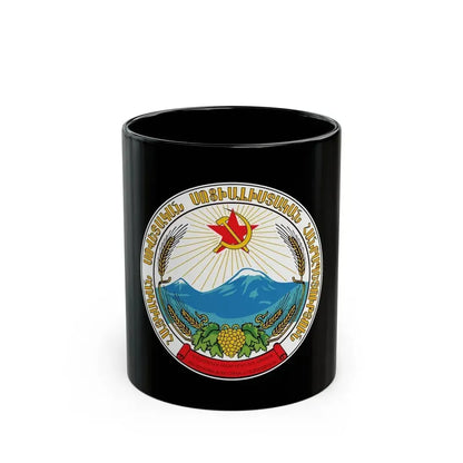 Emblem of the Armenian SSR - Black Coffee Mug 11oz - Go Mug Yourself