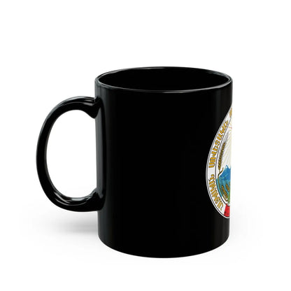 Emblem of the Armenian SSR - Black Coffee Mug-Go Mug Yourself