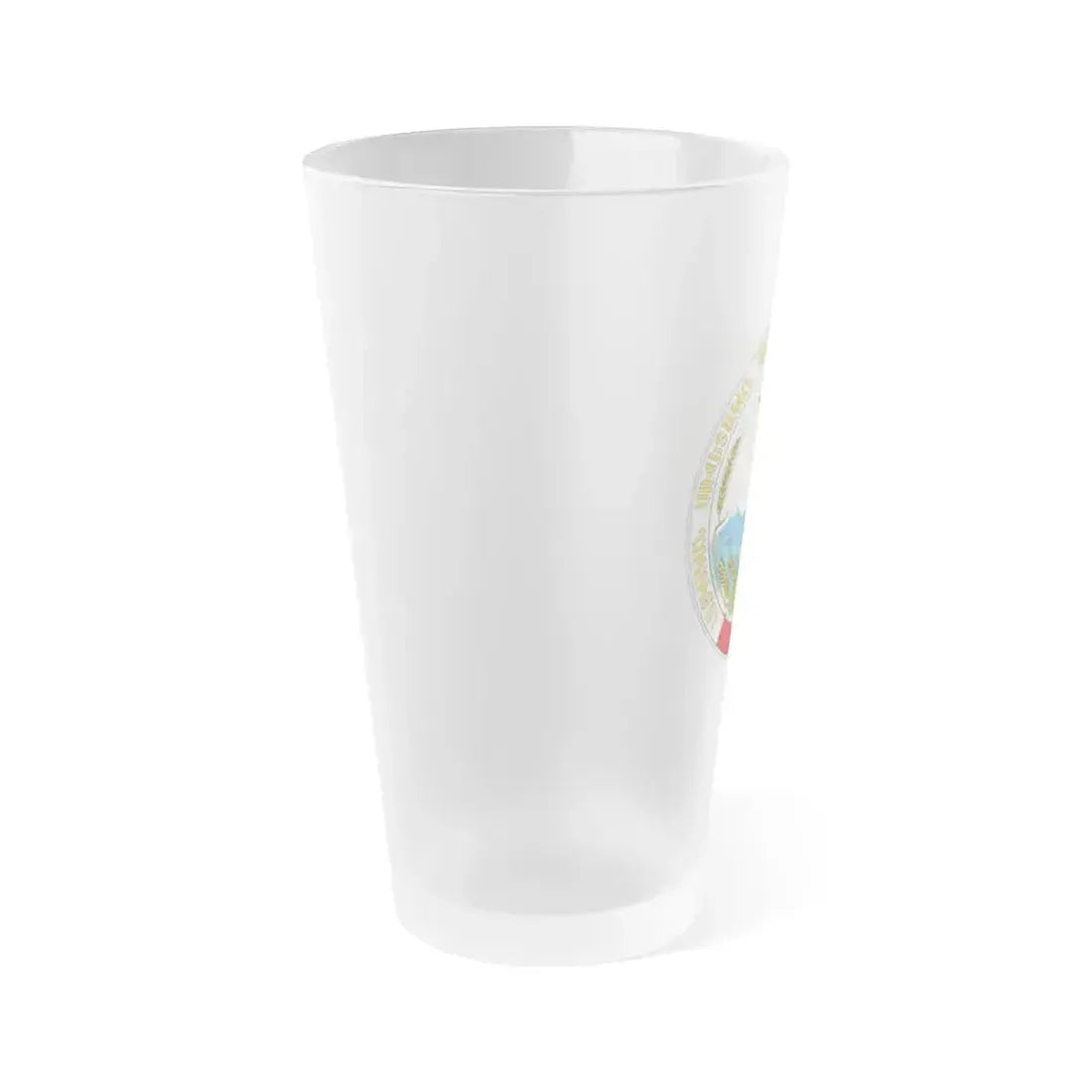 Emblem of the Armenian SSR - Frosted Pint Glass 16oz - Go Mug Yourself