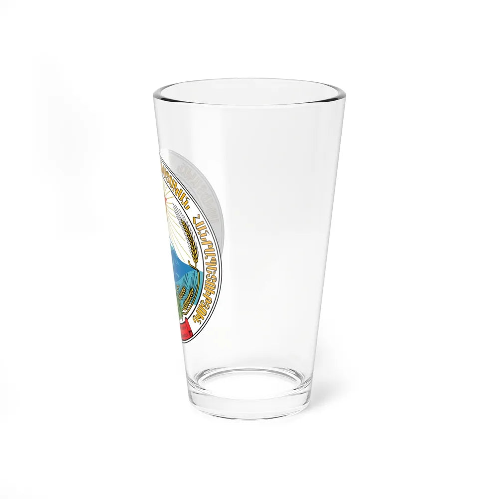 Emblem of the Armenian SSR - Pint Glass 16oz-Go Mug Yourself