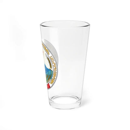 Emblem of the Armenian SSR - Pint Glass 16oz-Go Mug Yourself