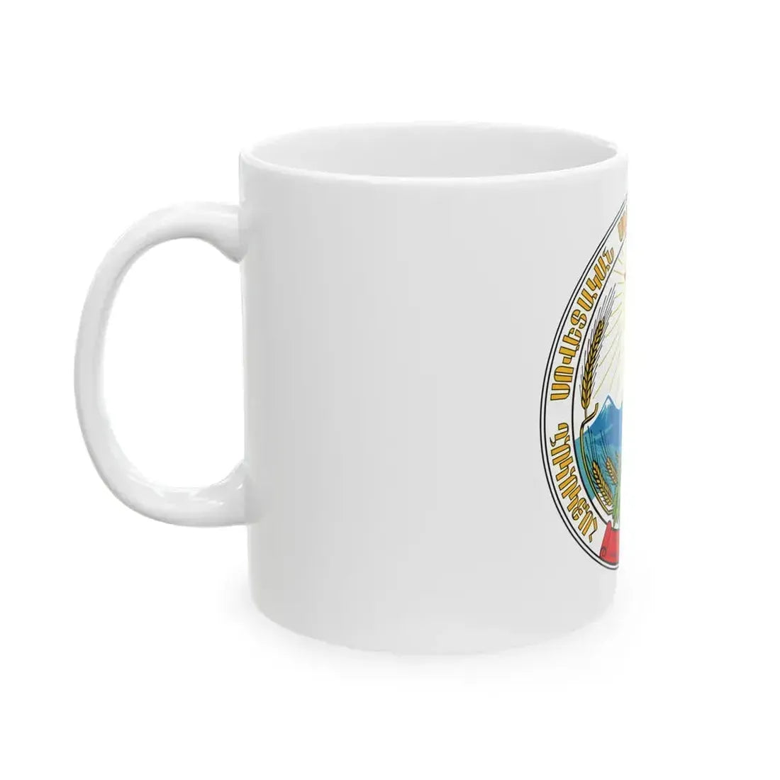 Emblem of the Armenian SSR - White Coffee Mug - Go Mug Yourself