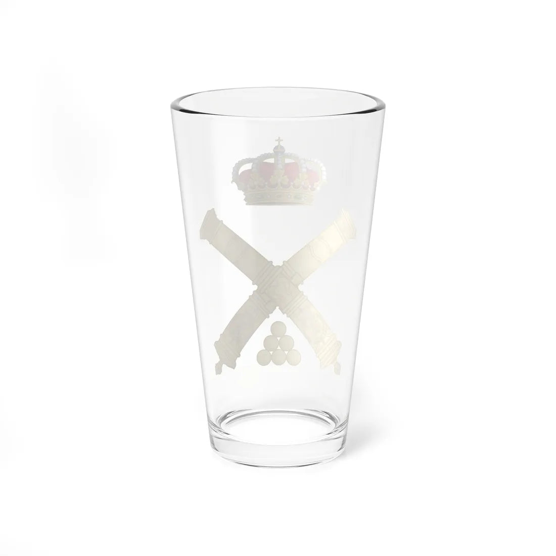 Emblem of the Artillery Forces of the Spanish Army (Spain) (Coat of Arms) Pint Glass 16oz - Go Mug Yourself