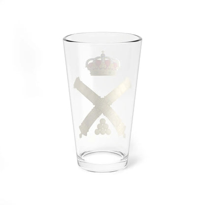 Emblem of the Artillery Forces of the Spanish Army (Spain) (Coat of Arms) Pint Glass 16oz - Go Mug Yourself