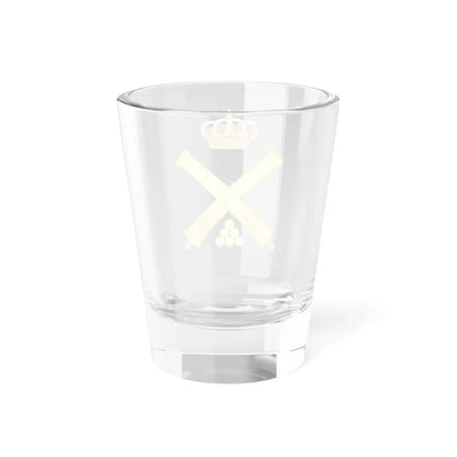 Emblem of the Artillery Forces of the Spanish Army (Spain) (Coat of Arms) Shot Glass 1.5oz - Go Mug Yourself