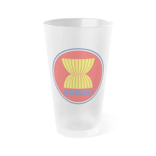 Emblem of the Association of Southeast Asian Nations ASEAN - Frosted Pint Glass 16oz 16oz Frosted - Go Mug Yourself
