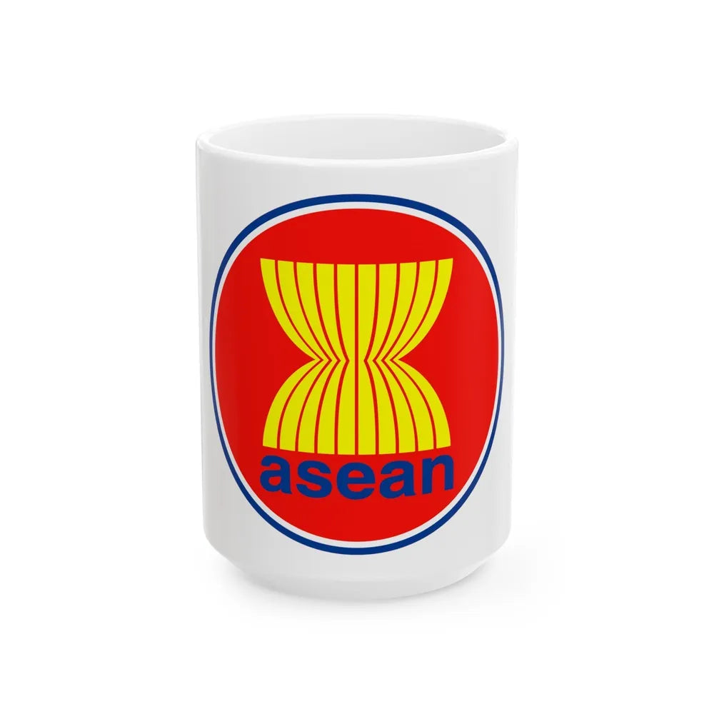 Emblem of the Association of Southeast Asian Nations ASEAN - White Coffee Mug-15oz-Go Mug Yourself