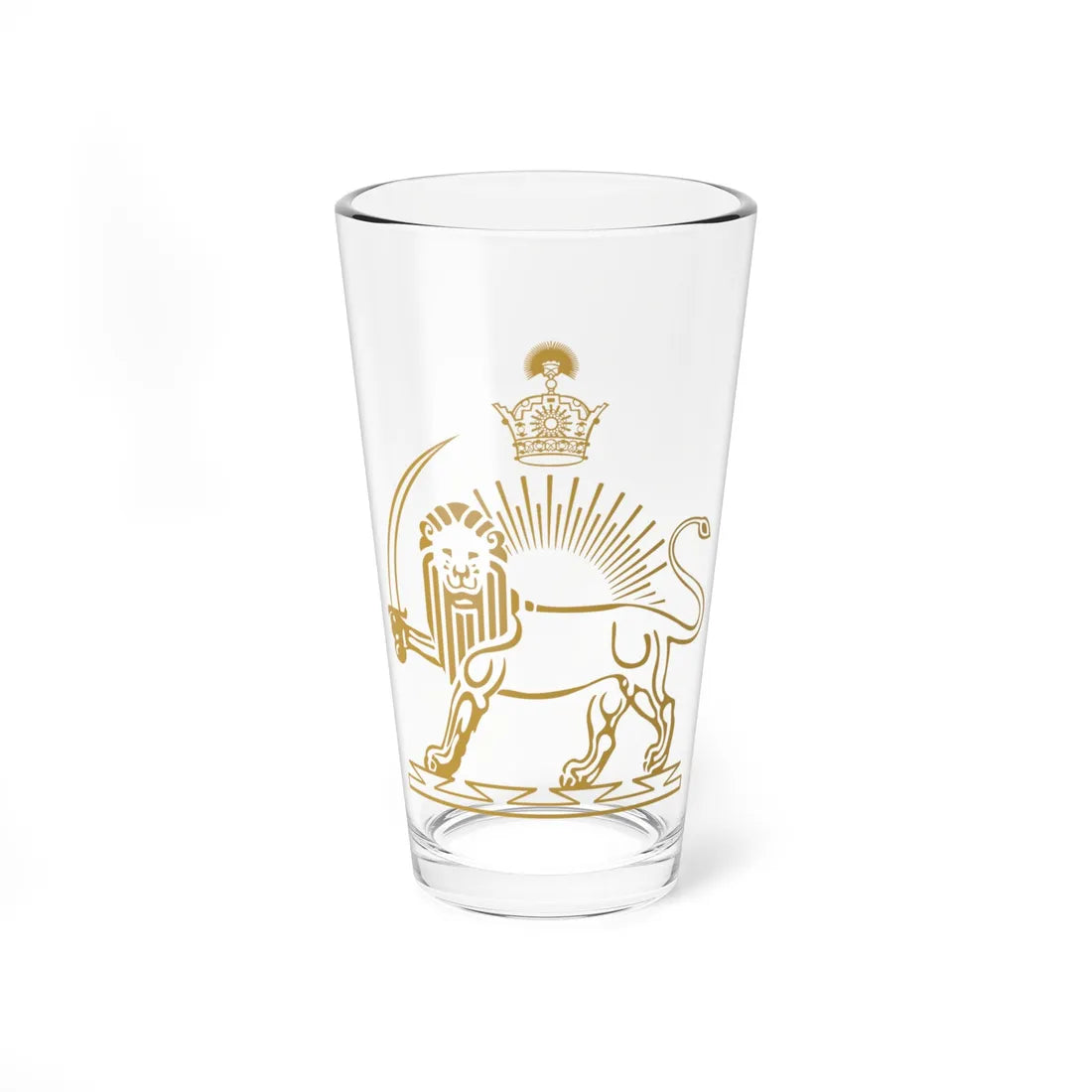 Emblem of the Azerbaijan Peoples Government (Azerbaijan) (Coat of Arms) Pint Glass 16oz 16oz - Go Mug Yourself