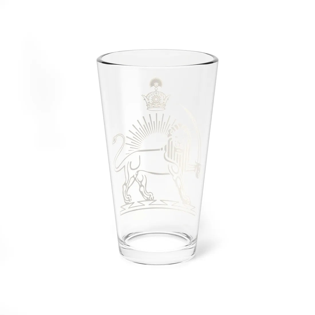 Emblem of the Azerbaijan Peoples Government (Azerbaijan) (Coat of Arms) Pint Glass 16oz - Go Mug Yourself