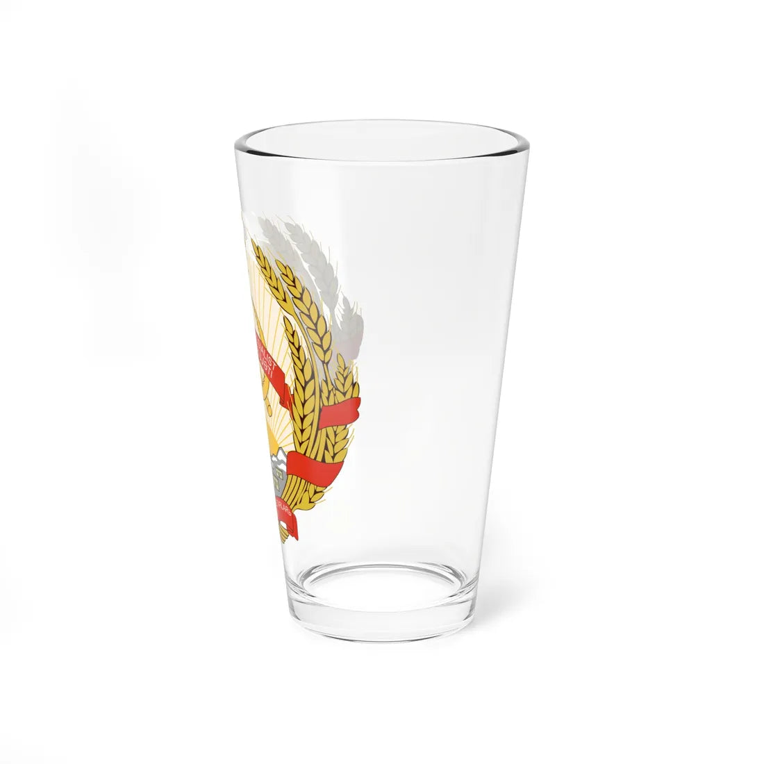 Emblem of the Azerbaijan SSR 1931-1937 (Azerbaijan) (Coat of Arms) Pint Glass 16oz - Go Mug Yourself