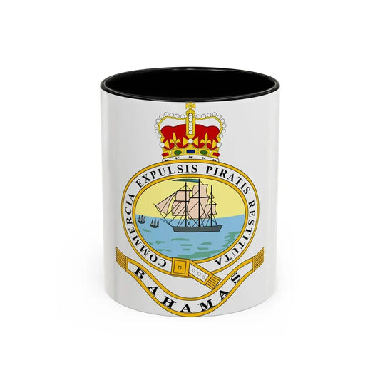 Emblem of the Bahamas (1869-1904; 1953-1964) - Accent Coffee Mug 11oz Black - Go Mug Yourself