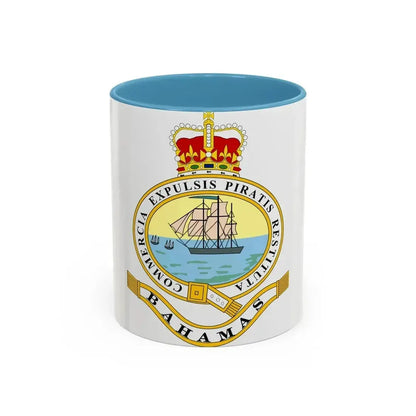 Emblem of the Bahamas (1869-1904; 1953-1964) - Accent Coffee Mug 11oz Light Blue - Go Mug Yourself