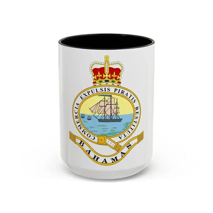 Emblem of the Bahamas (1869-1904; 1953-1964) - Accent Coffee Mug 15oz Black - Go Mug Yourself