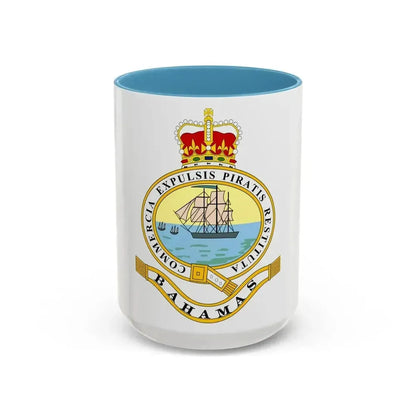 Emblem of the Bahamas (1869-1904; 1953-1964) - Accent Coffee Mug 15oz Light Blue - Go Mug Yourself