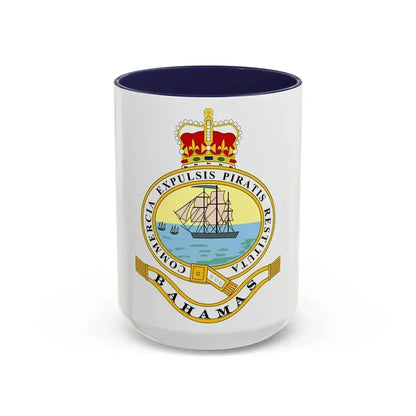 Emblem of the Bahamas (1869-1904; 1953-1964) - Accent Coffee Mug 15oz Navy - Go Mug Yourself