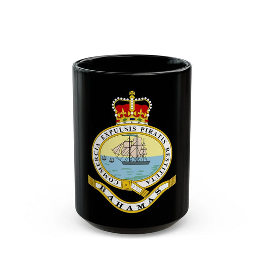 Emblem of the Bahamas (1869-1904; 1953-1964) - Black Coffee Mug-15oz-Go Mug Yourself