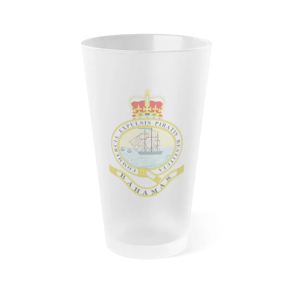 Emblem of the Bahamas (1869-1904; 1953-1964) - Frosted Pint Glass 16oz-16oz-Frosted-Go Mug Yourself