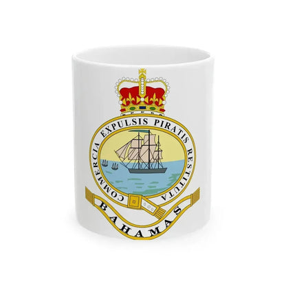 Emblem of the Bahamas (1869-1904; 1953-1964) - White Coffee Mug 11oz - Go Mug Yourself